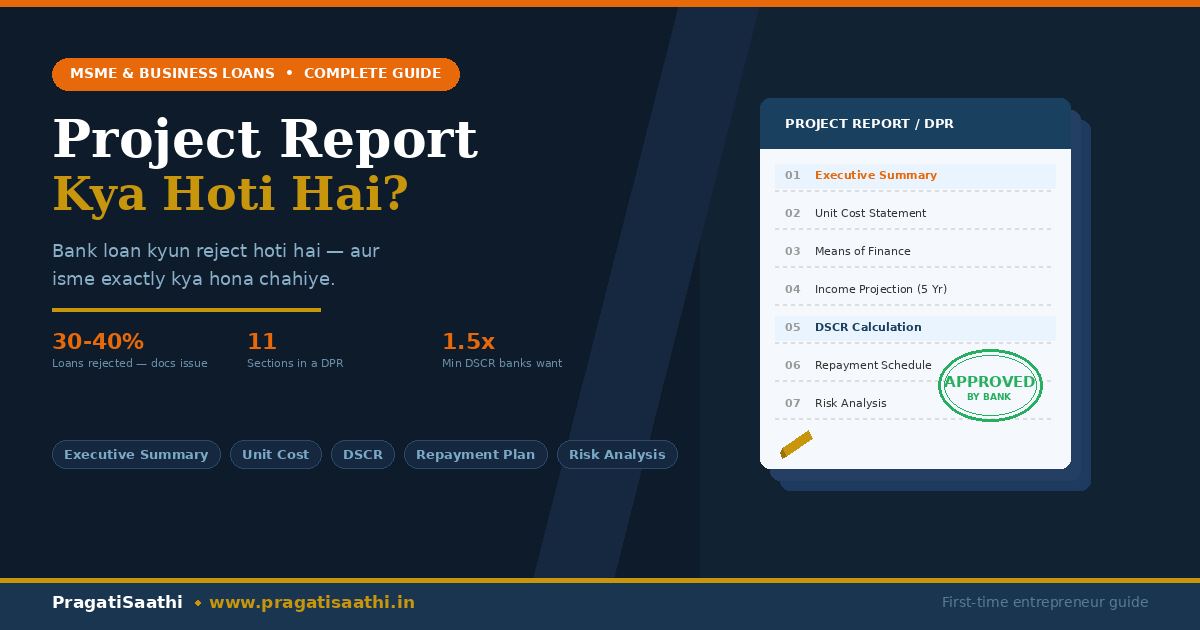 Project Report Kya Hota Hai? — Bank Loan Ke Liye Kyun Zaroori Hai Aur Isme Kya Hona Chahiye